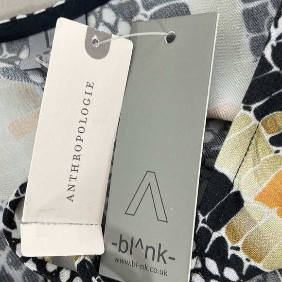 Anthropologie x Blank London Peasant Top NWT Long Sleeve Green Orange Size Large - Picture 11 of 17